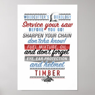 Doxologie-Poster des Holzfällers Poster