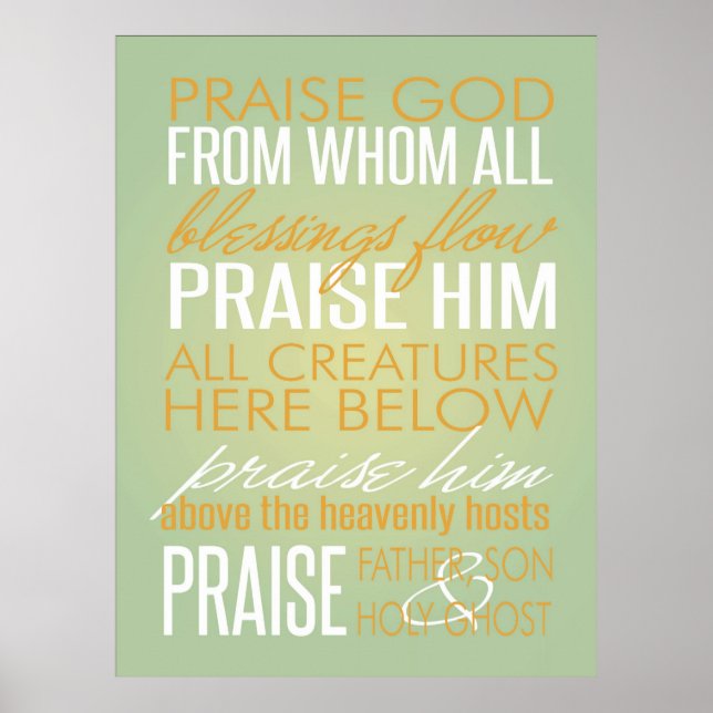 Doxologie-Poster Poster (Vorne)