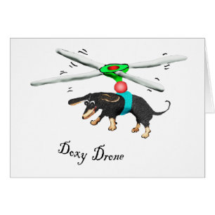 Doxy-Drohne, Dackelfliegen mit einem Drohne im s