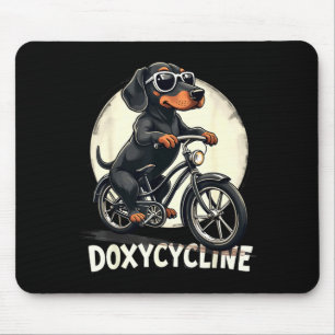 Doxycyclin Apotheke lustiger Dachshund auf Fahrrad Mousepad