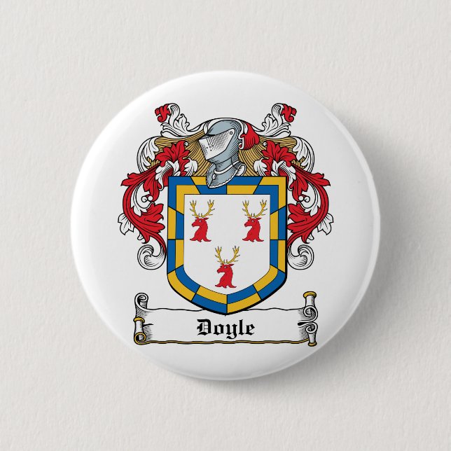 Doyle Familienwappen Button (Vorderseite)