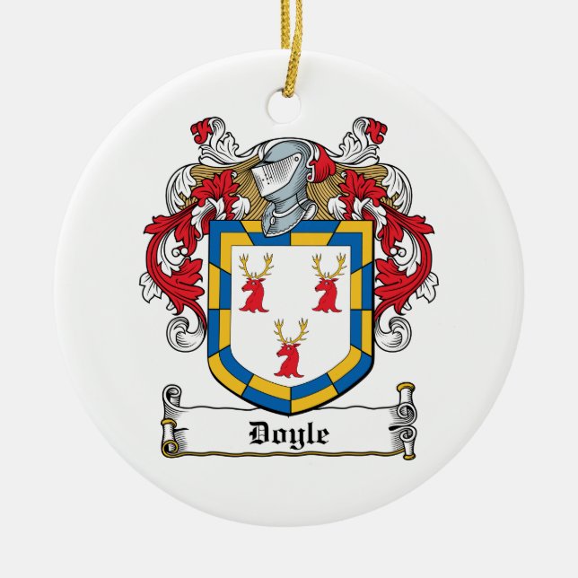 Doyle Familienwappen Keramikornament (Vorne)