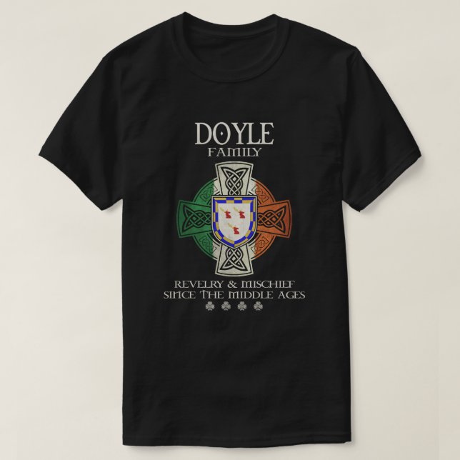 Doyle Family Ireland Doyle Nachname T-Shirt (Design vorne)