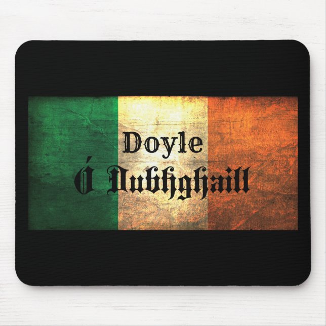 Doyle Irische Flagge Mousepad (Vorne)