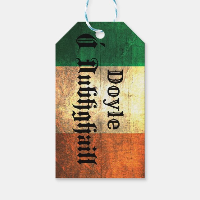 Doyle Irish Flag Geschenkanhänger (Vorderseite)