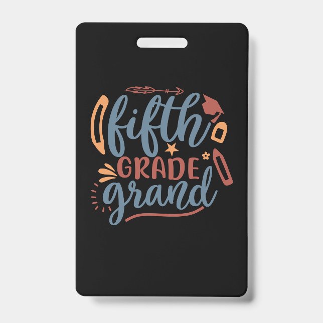 Dozent Art Fifth Grade Grand Ausweis (Vorderseite)