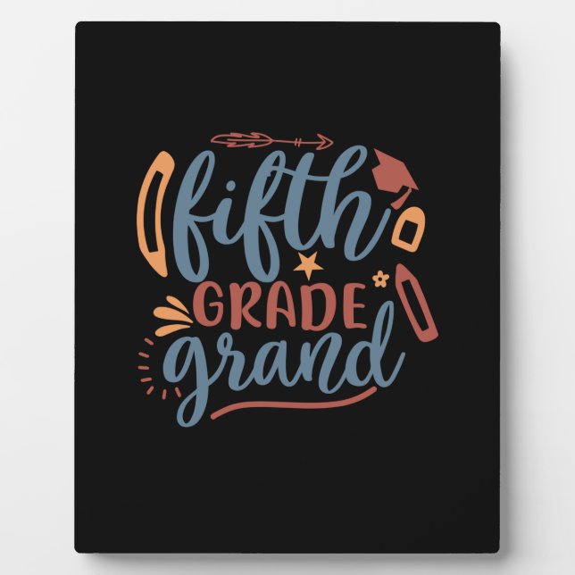 Dozent Art Fifth Grade Grand Fotoplatte (Vorderseite)