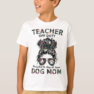 Dozent für Arbeit, der an der Zuhause-Hunde-Mama B T-Shirt