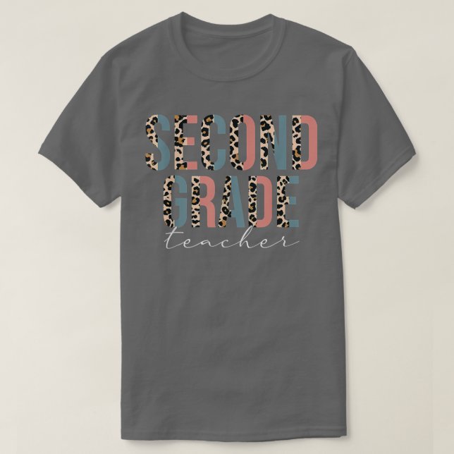 Dozent Leopard 2. Klasse Lehrer Spaß T-Shirt (Design vorne)