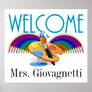 Dozentin / Business Art Welcome Poster