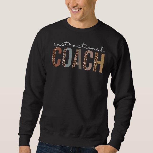 Dozentin Leopard für Frauen Sweatshirt (Vorderseite)