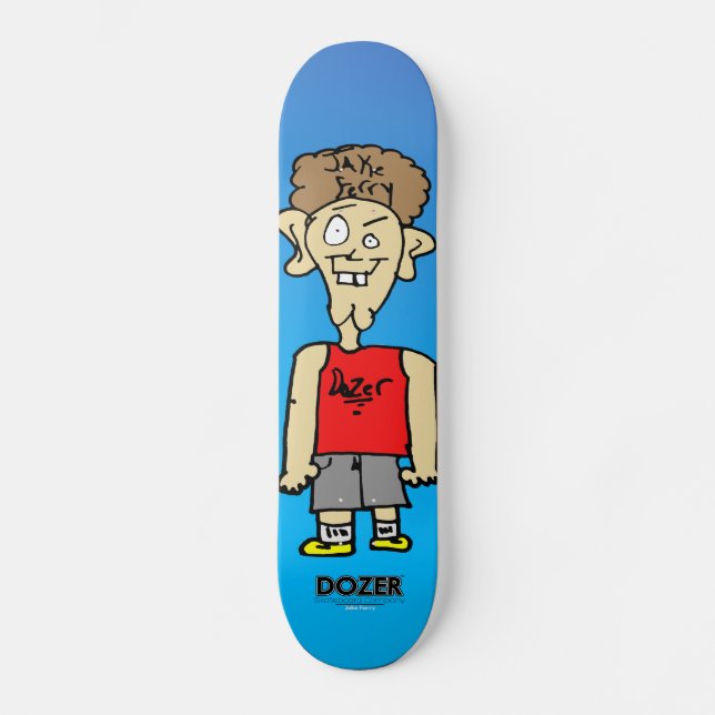 Dozer™ Fähren-Cartoon Skateboard (Vorderseite)