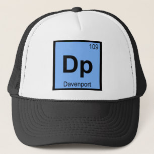 Dp - Davenport Iowa City Chemie Periodensystem Truckerkappe