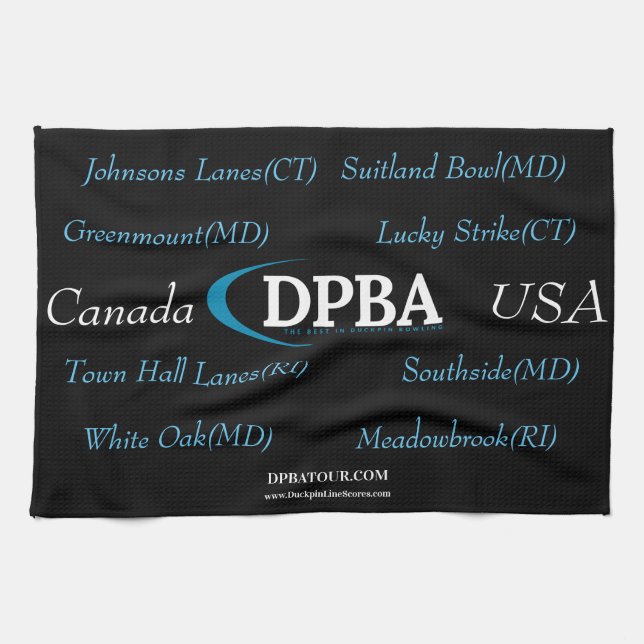 DPBA 2020 Tour Stops Handtuch (Horizontal)