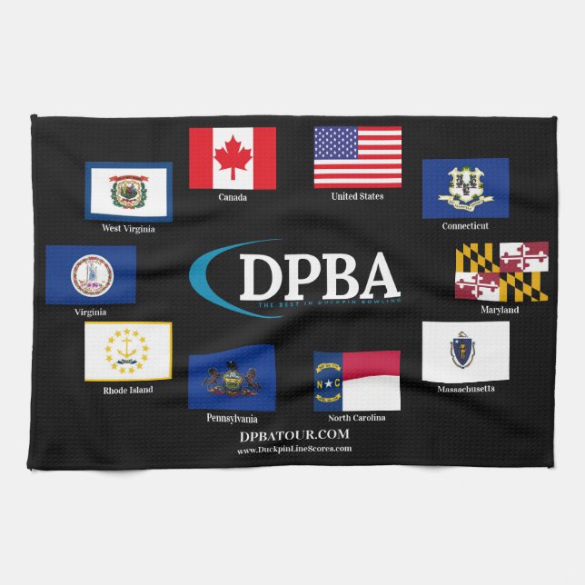 DPBA Tour Flags Geschirrtuch (Horizontal)