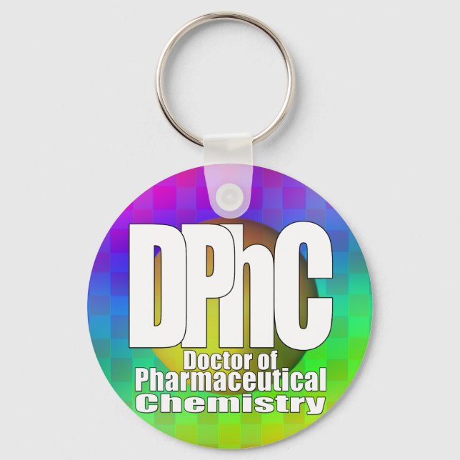 DPhC LOGO Doktor der Pharmachemie Schlüsselanhänger (Vorderseite)