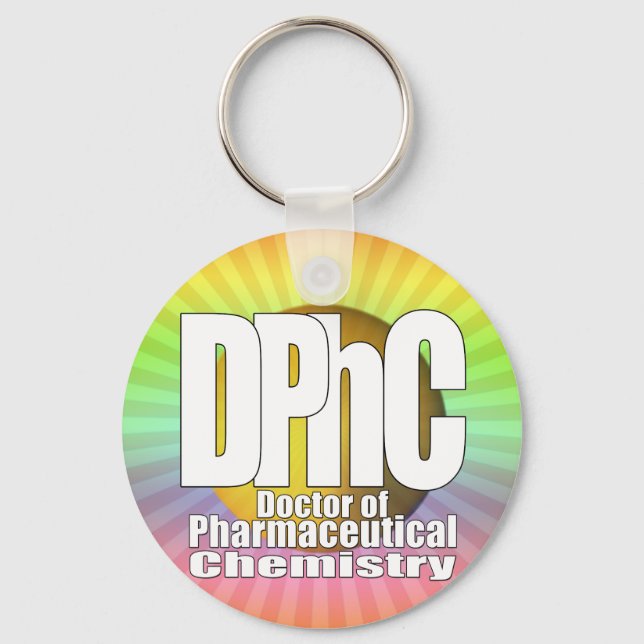 DPhC LOGO Doktor der Pharmachemie Schlüsselanhänger (Vorderseite)