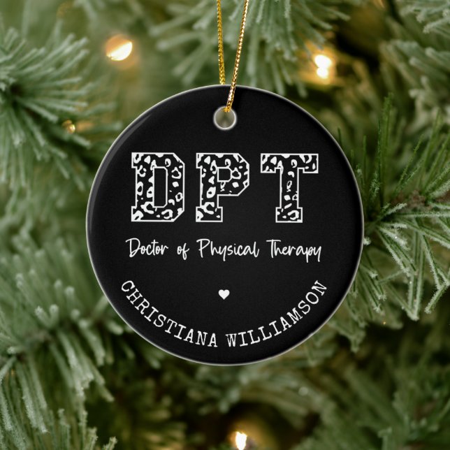 DPT Arzt für Physikalische Therapie Geschenk Keramik Ornament (Baum)