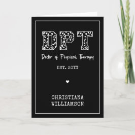 DPT Arzt für Physikalische Therapie Karte