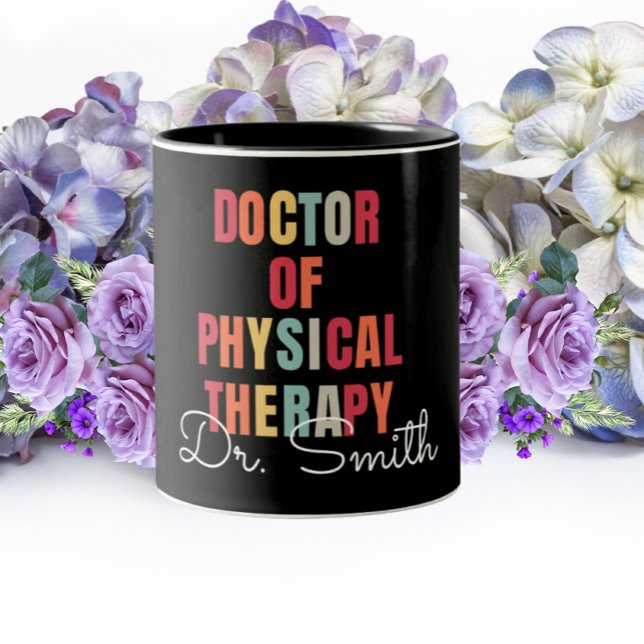 DPT Arzt für Physikalische Therapie Personalisiert Zweifarbige Tasse (Von Creator hochgeladen)