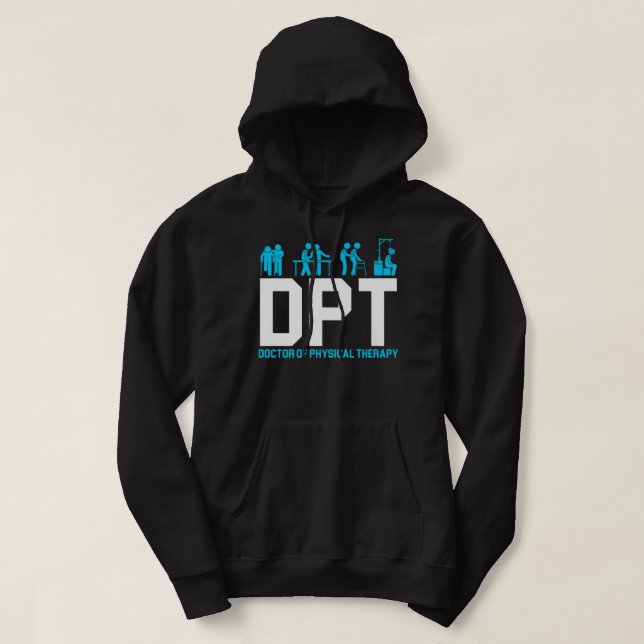 DPT Arzt für Physikalische Therapie Premi Hoodie (Design vorne)