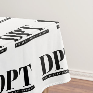 DPT Doktor der Physikalischen Therapieabteilung Tischdecke