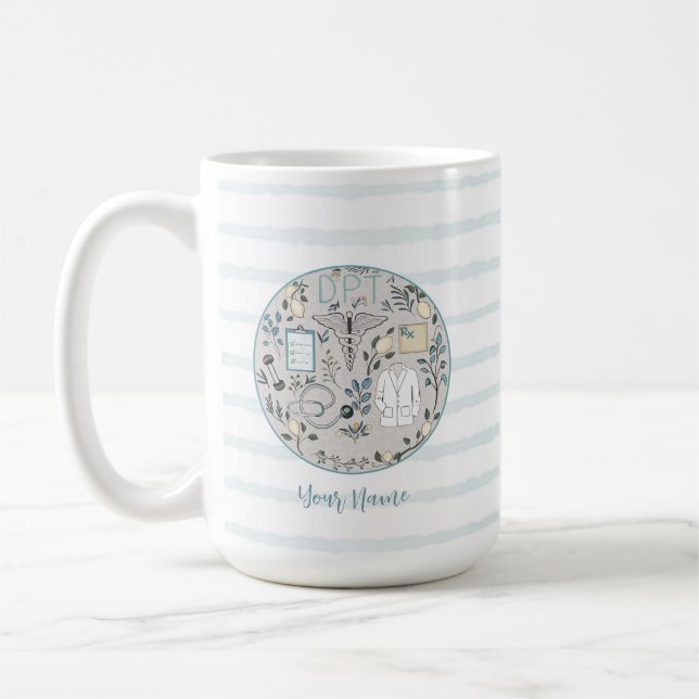 DPT Doktor für Physiotherapie Kaffeetasse (Links)