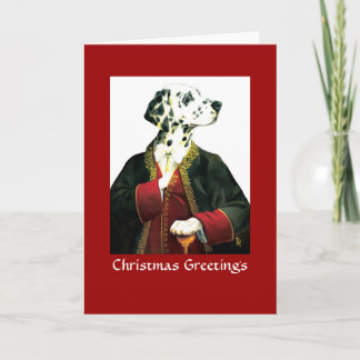 DR004 Dalmation, Weihnachtsgrüße Feiertagskarte