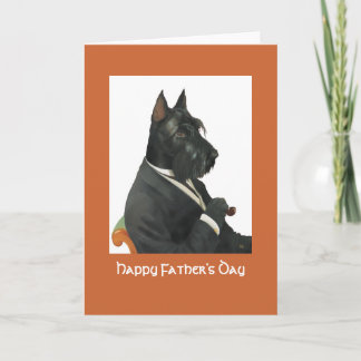 DR094 Scottish Terrier, der glückliche Vatertag Karte
