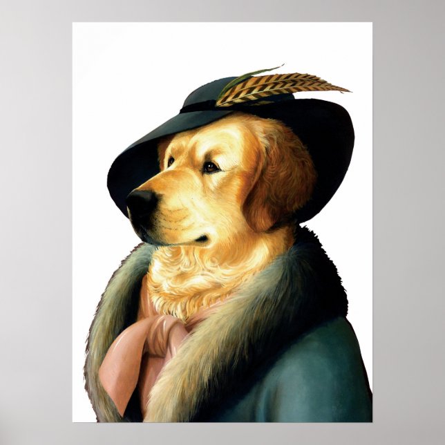 DR.035 Golden Retriever Poster (Vorne)