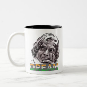 Dr. Abdul Kalam Indian Leader India Designs Zweifarbige Tasse
