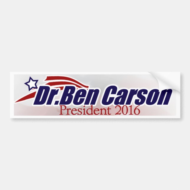 Dr. Ben Carson für Präsidenten Autoaufkleber (Vorne)