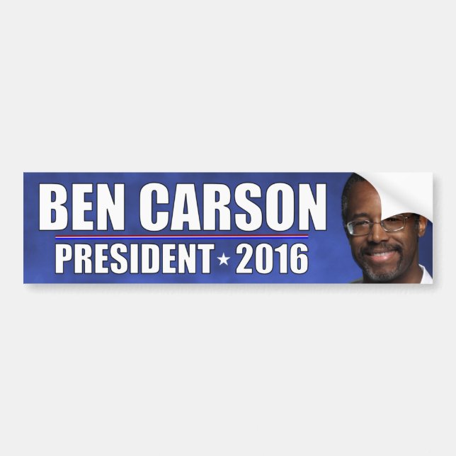 Dr. Ben Carson - Präsident 2016 Autoaufkleber (Vorne)