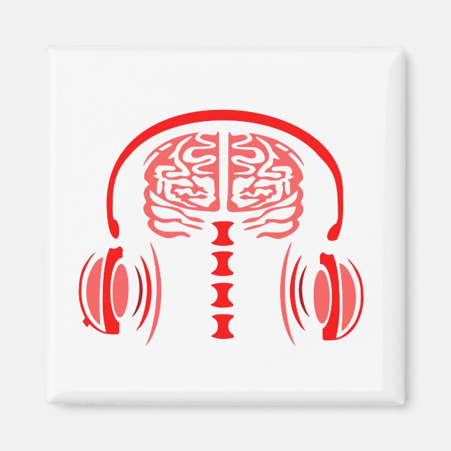 Dr. Brain Tissue Listing to Music Magnet (Vorne)