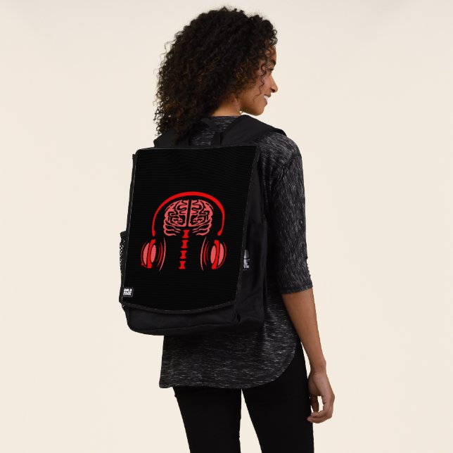 Dr. Brain Tissue Listing to Music Rucksack (Ausgewaschen)