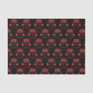 Dr. Brain Tissue Listing to Music Seidenpapier