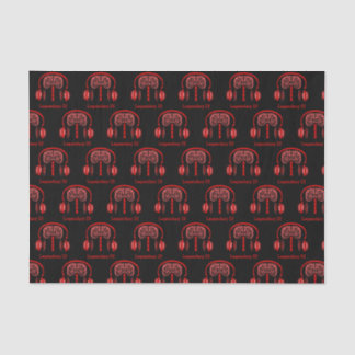 Dr. Brain Tissue Listing to Music Seidenpapier