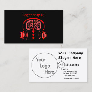 Dr. Brain Tissue Listing to Music Visitenkarte