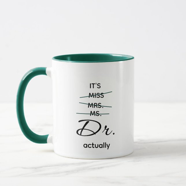 Dr. Dark Green Tasse (Links)