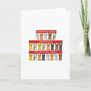 Dr. Degree Gratulationen Karte
