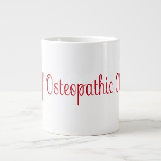 DR der Osteopathischen Medizin Jumbo-Tasse (Vorderseite)
