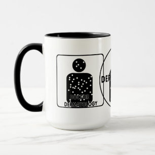 DR-DERMATOLOGIE-SILHOUETTE-LOGO TASSE