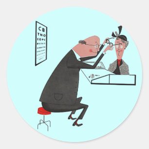 Dr. des Aufkleber-Retro rosa Herz Runder Aufkleber