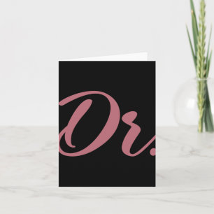 Dr. Doktor Absolventin der Medizinischen Fakultät  Karte