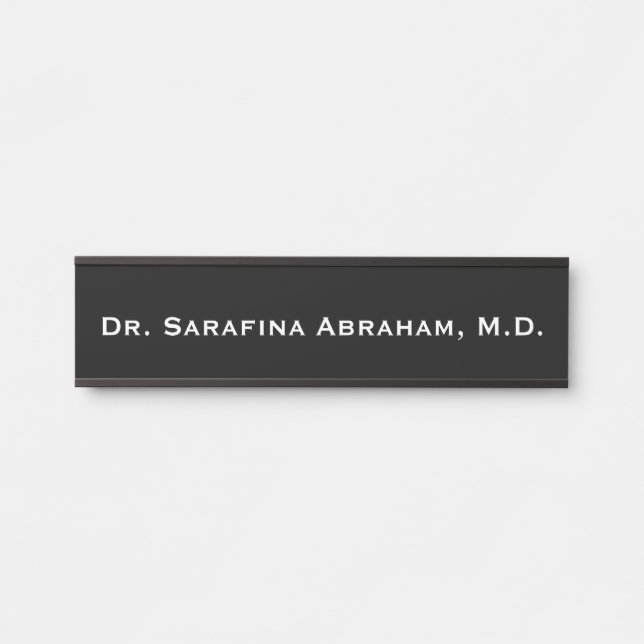 Dr. Dr. Dr. Dr.'s Office Door Sign Name Plate Schw Türschild (Vorderseite )
