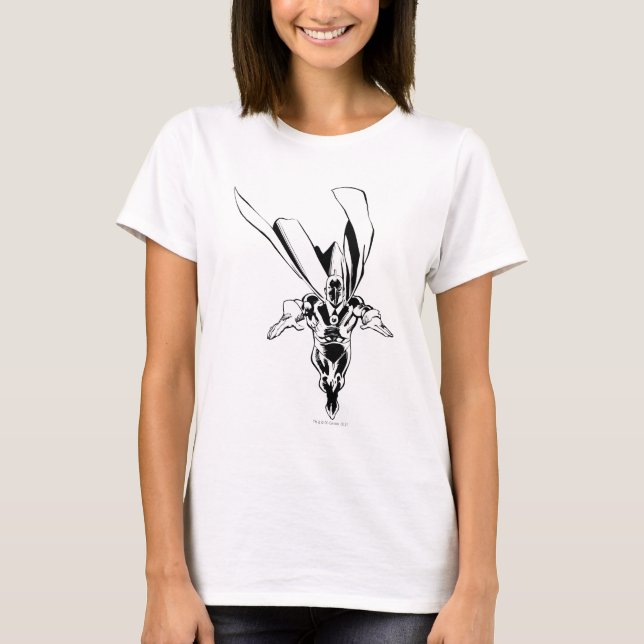 Dr. Fate Flying Kontur T-Shirt (Vorderseite)