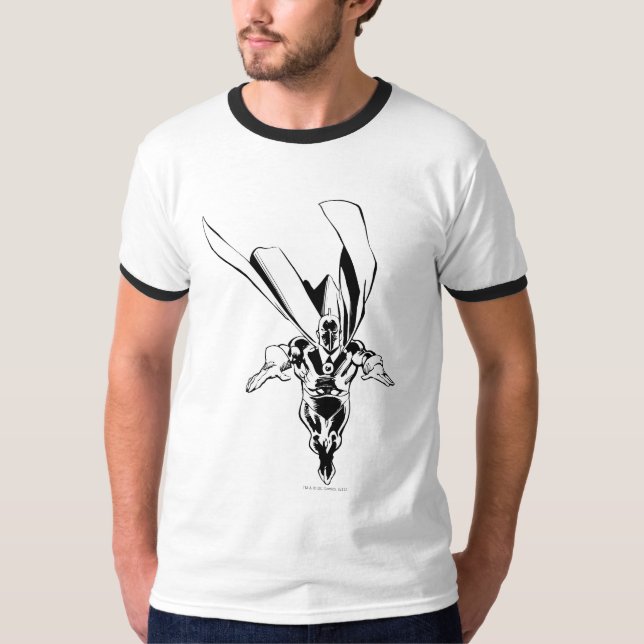 Dr. Fate Flying Kontur T-Shirt (Vorderseite)