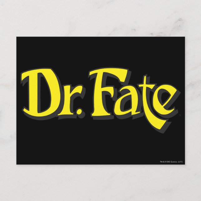 Dr. Fate Logo Postkarte (Vorderseite)
