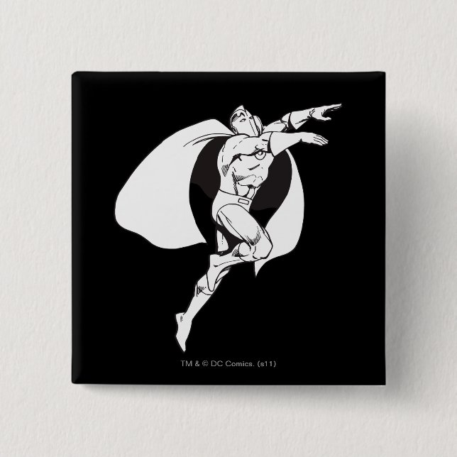Dr. Fate Schwebende Umrisse Button (Vorderseite)