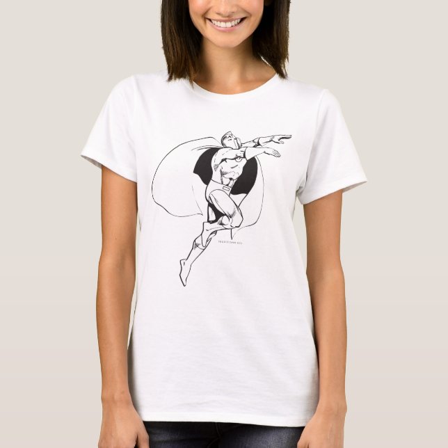 Dr. Fate Soaring Kontur T-Shirt (Vorderseite)